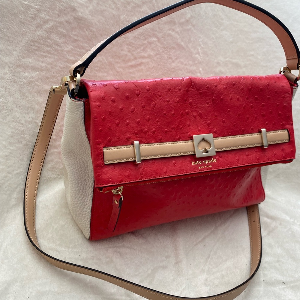 KATE SPADE red handbag - Picture 2 of 5
